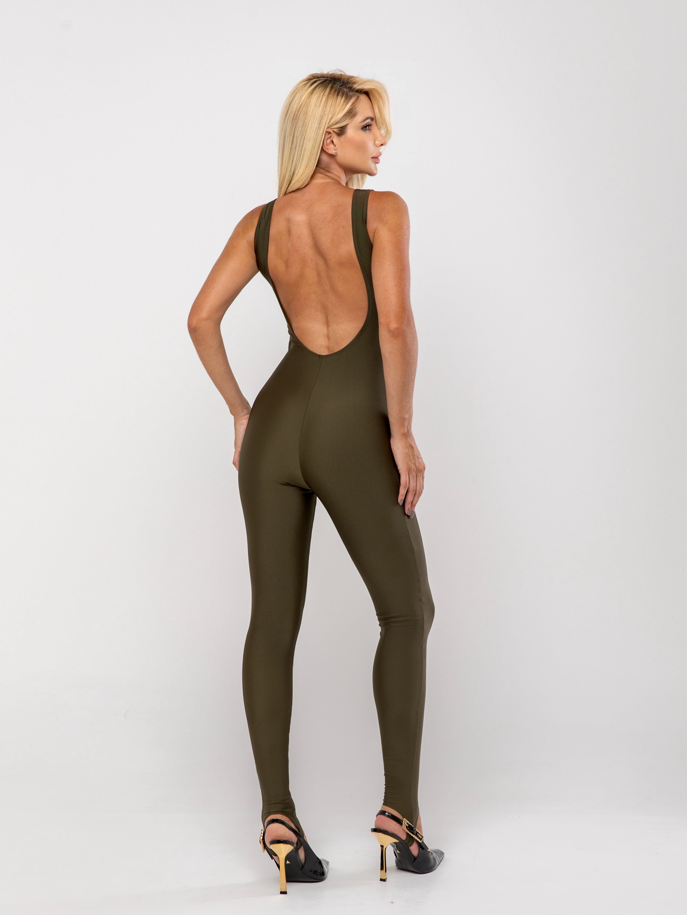 Macacão Gisele - Verde Tecido Glow Premium