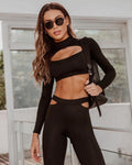 Blusa Cropped Lívia - Preto