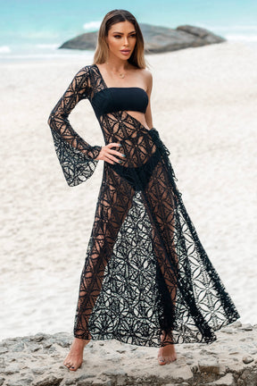 Black Lya lace cover-up