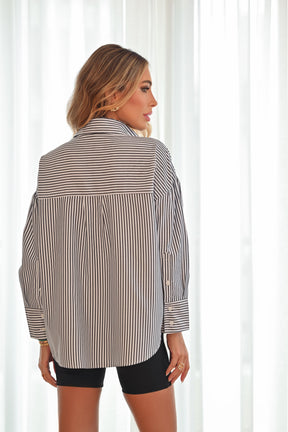 Camisa Catarina Oversized Listrada