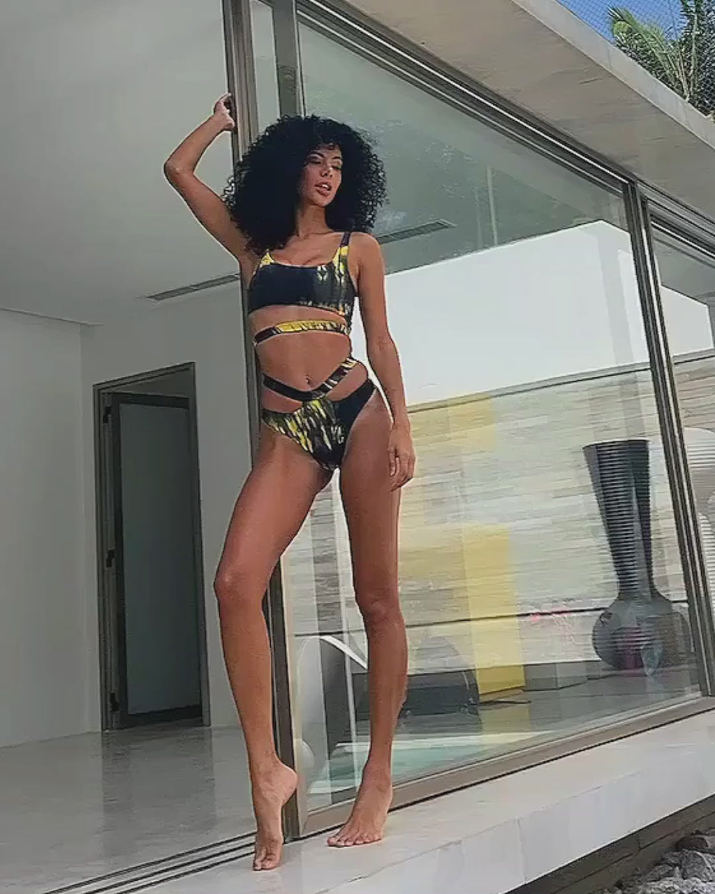 Biquíni Sofia Tie-dye preto