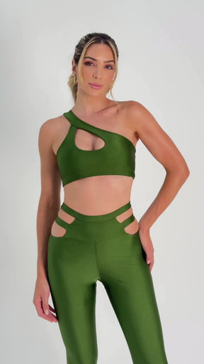 Green Lulu Top